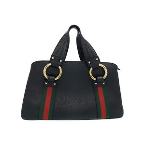 GUCCI Sherry Line Metal Bamboo Handbag